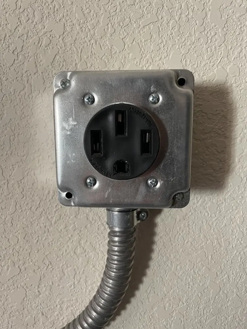 NEMA 14-50 outlet installed for Smart Home Electrical in Pacific