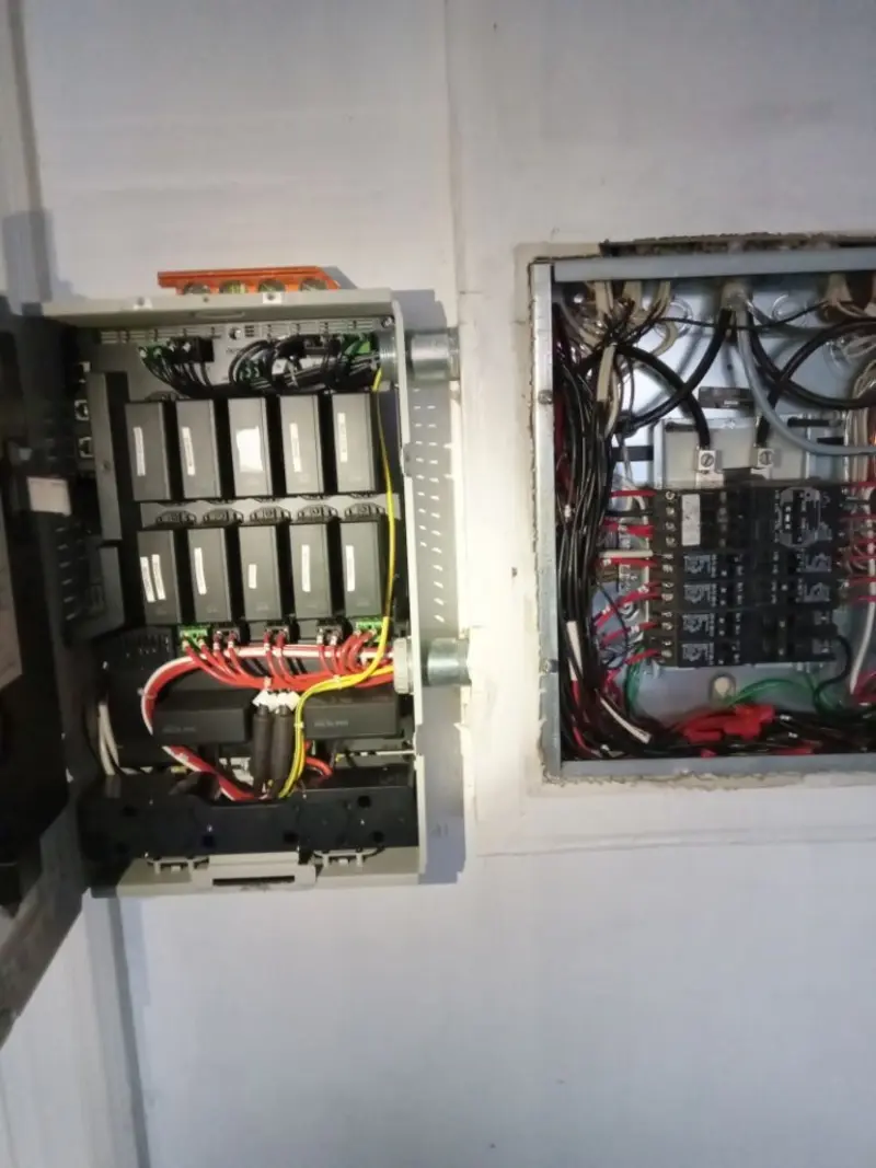 Electrical panel upgrade completed for Landscape Lighting Installation in Pacific